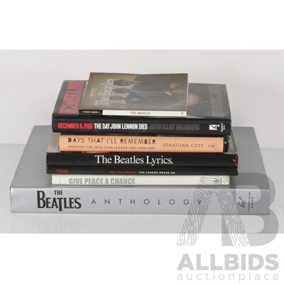 Collection Books Relating to The Beatles Including The Beatles Anthology and More