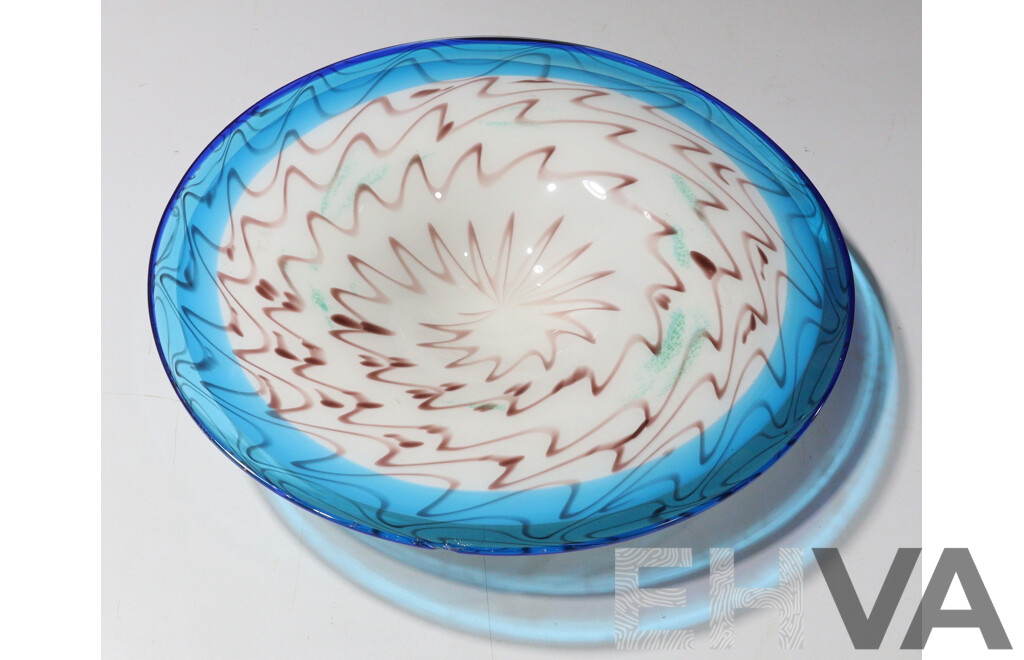 Large Art Glass Platter