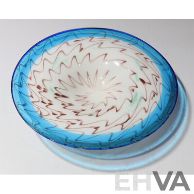 Large Art Glass Platter