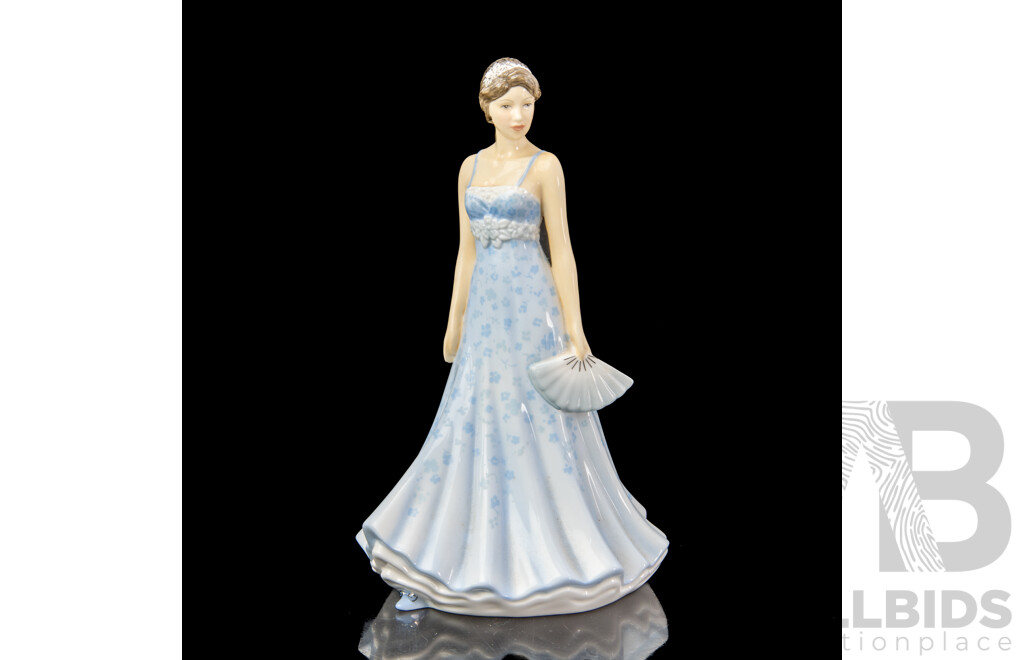 English Royal Doulton Porcelain Lady Figure, Stephanie, HN 5697, SIgned by Michael Doulton