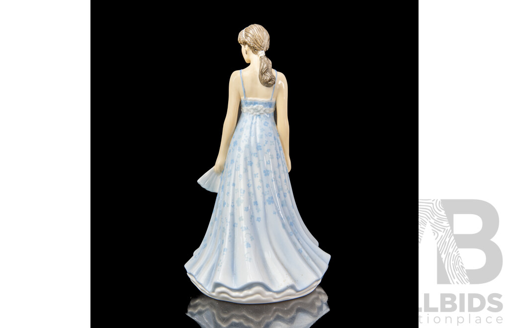 English Royal Doulton Porcelain Lady Figure, Stephanie, HN 5697, SIgned by Michael Doulton