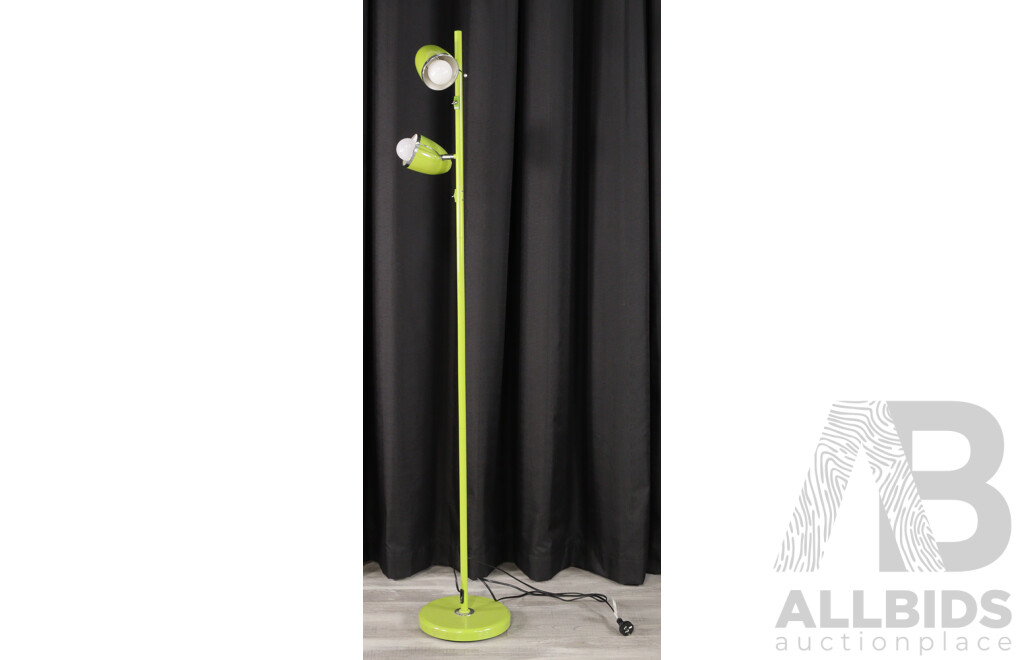 Metal Twin Shade Floor Lamp