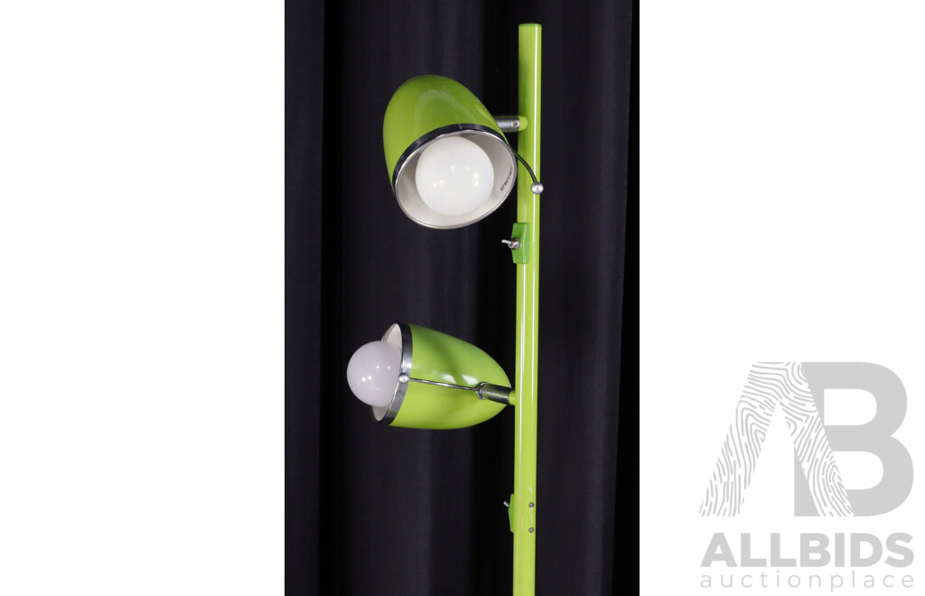 Metal Twin Shade Floor Lamp