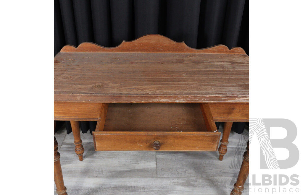 Reproduction Single Draw Timber Hall Table