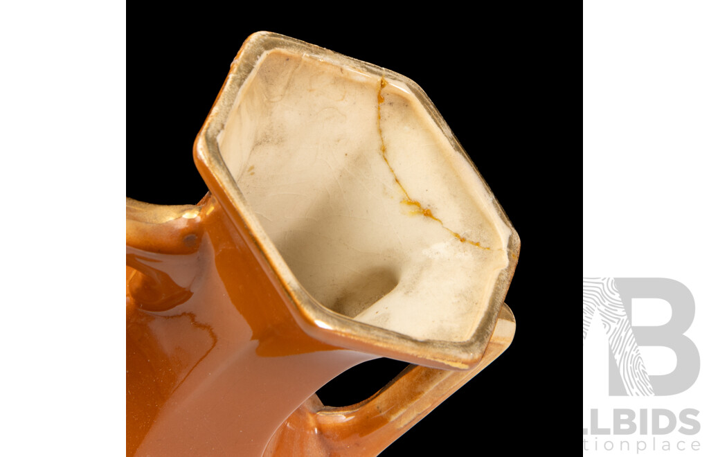 Pair of English Porcelain Hand Painted Vases