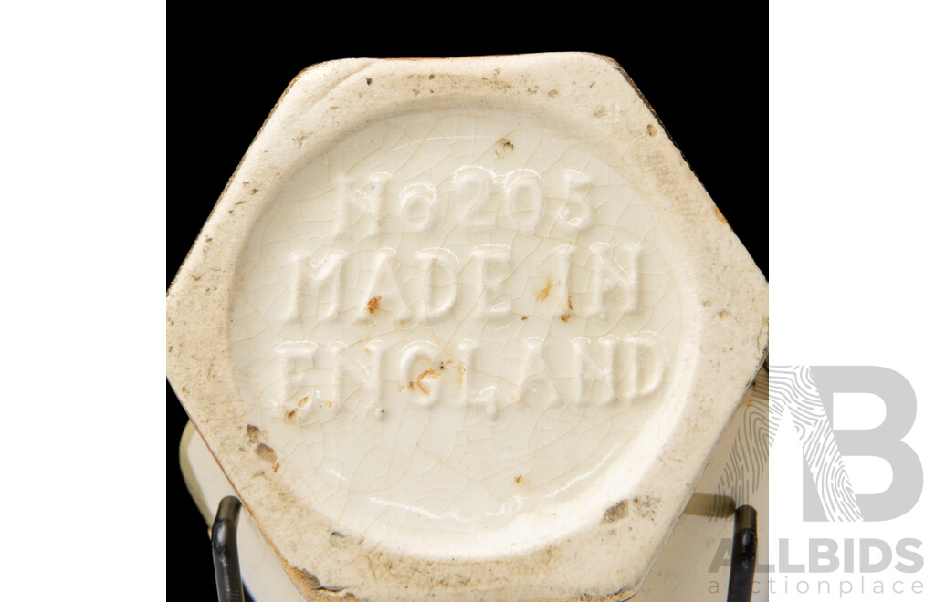 Pair of English Porcelain Hand Painted Vases