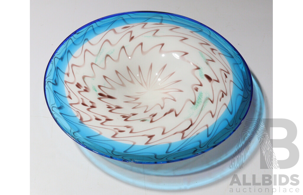 Large Art Glass Platter