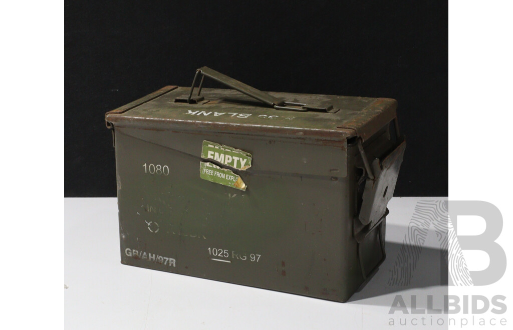 Vintage Military Ammunition Box