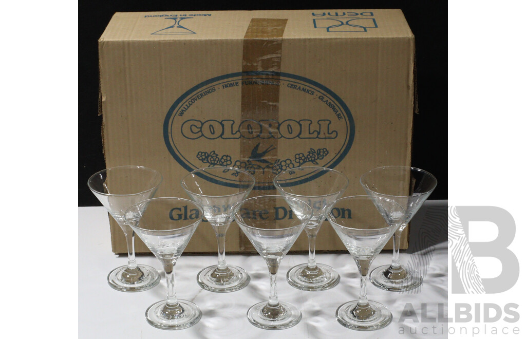 Collection of 24 Martini Glases by Coloroll