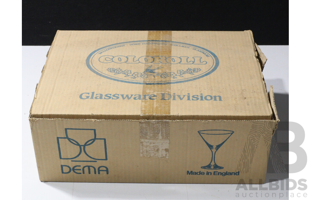 Collection of 24 Martini Glases by Coloroll