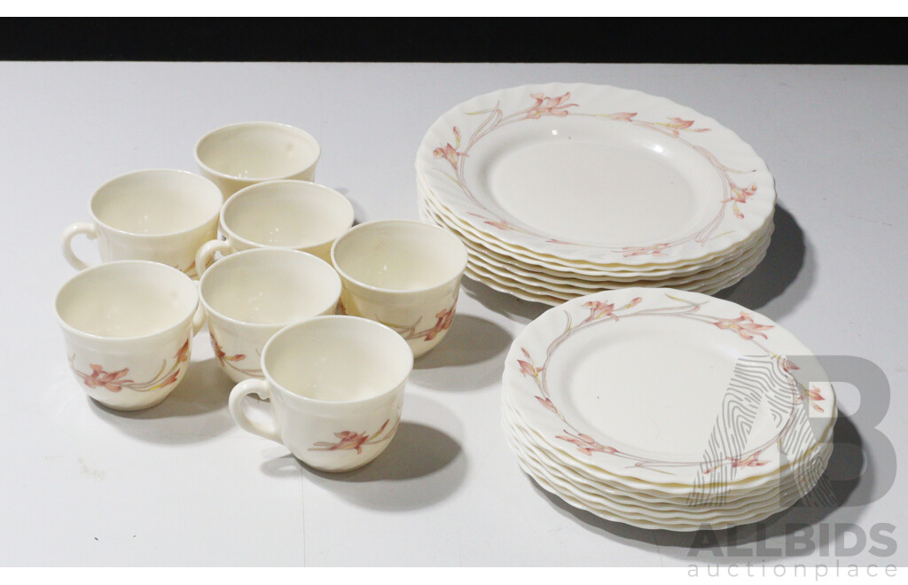 French Twenty Three Piece Dinner Service by Arcopal