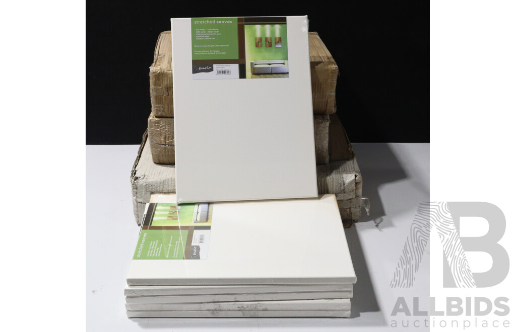 Four Boxes of Stretched Canvas