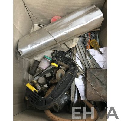 Telwin Futura Welder, Work Light, Smoldering Torch, and Assorted Tools and Bits