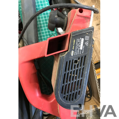 Assorted Power Tools Including Planer, Loading Screwdriver, Drill, and More