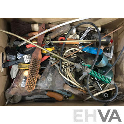 Bulk Lot of Assorted Hand Tools, Bit Sets, Magazines, and More