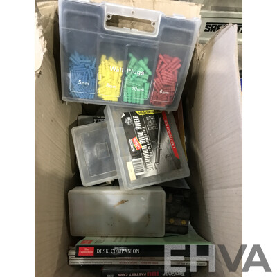 Bulk Lot of Assorted Hand Tools, Bit Sets, Magazines, and More