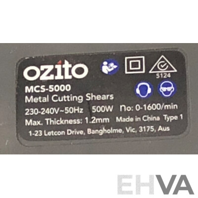 Ozito 500 Watt Electric Metal Cutting Shears