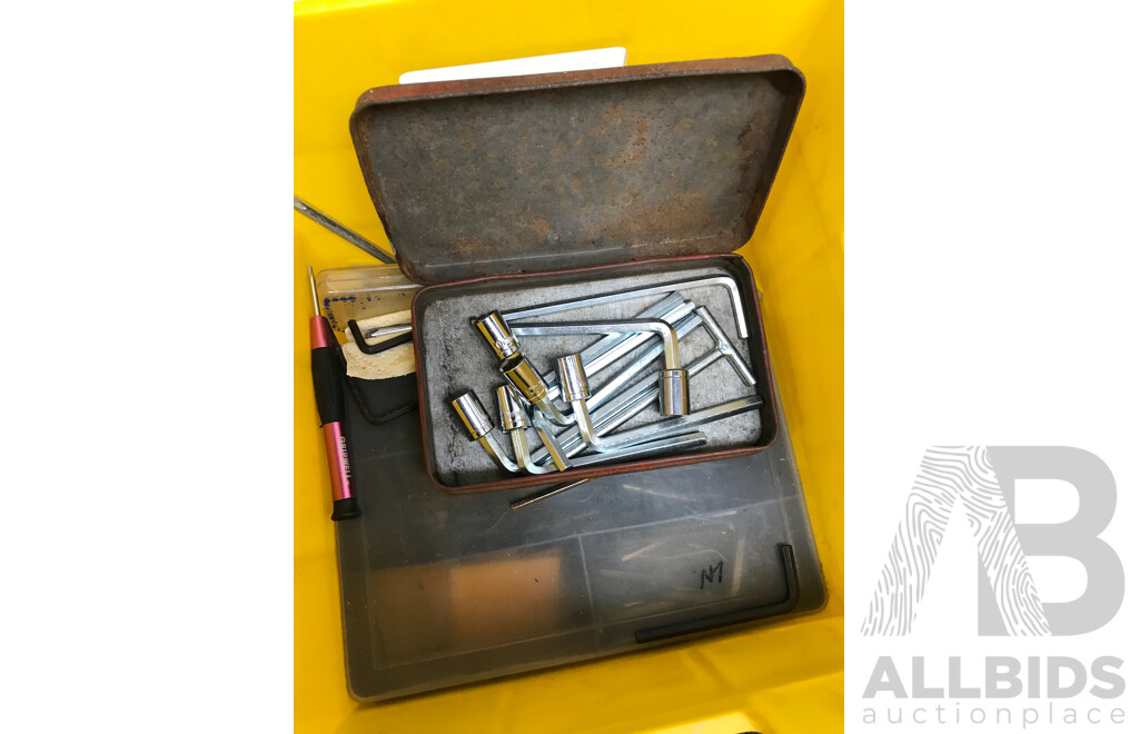 Assorted Tools and Equipment Including Welding Mask, Torch Kit, Sewing Kit, and More