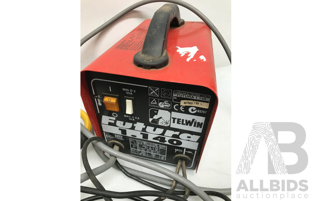 Telwin Futura Welder, Work Light, Smoldering Torch, and Assorted Tools and Bits