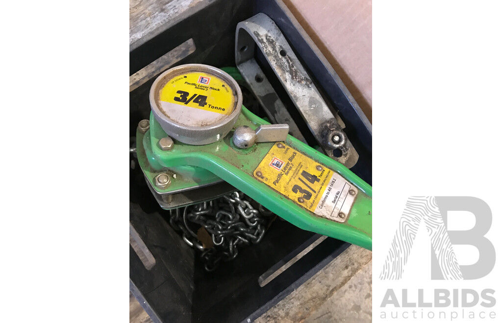 Pacific Lever Block Series 2 3/4 Ton Chain Block Lift, Elektra Beckum Hose Retractor and More