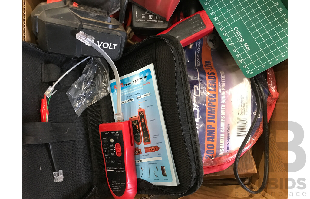 Assorted Power Tools Including Planer, Loading Screwdriver, Drill, and More