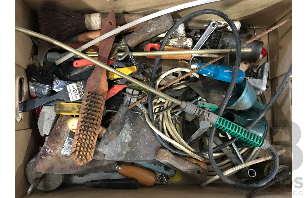 Bulk Lot of Assorted Hand Tools, Bit Sets, Magazines, and More