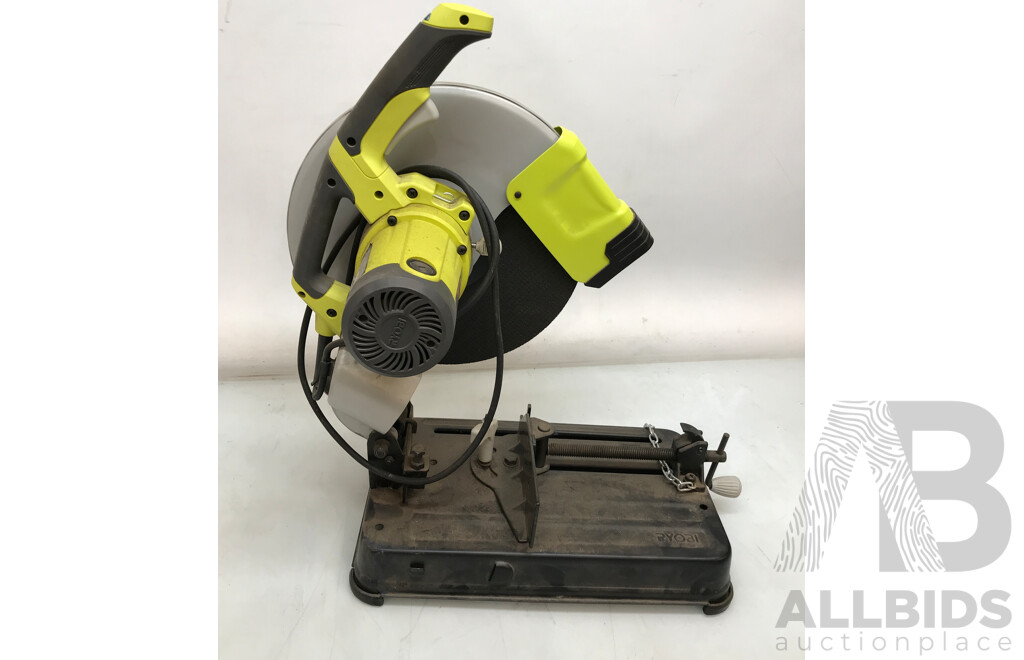 Ryobi 2200W 355mm Abraasive Metal Steel Cut Off Drop Chop Saw