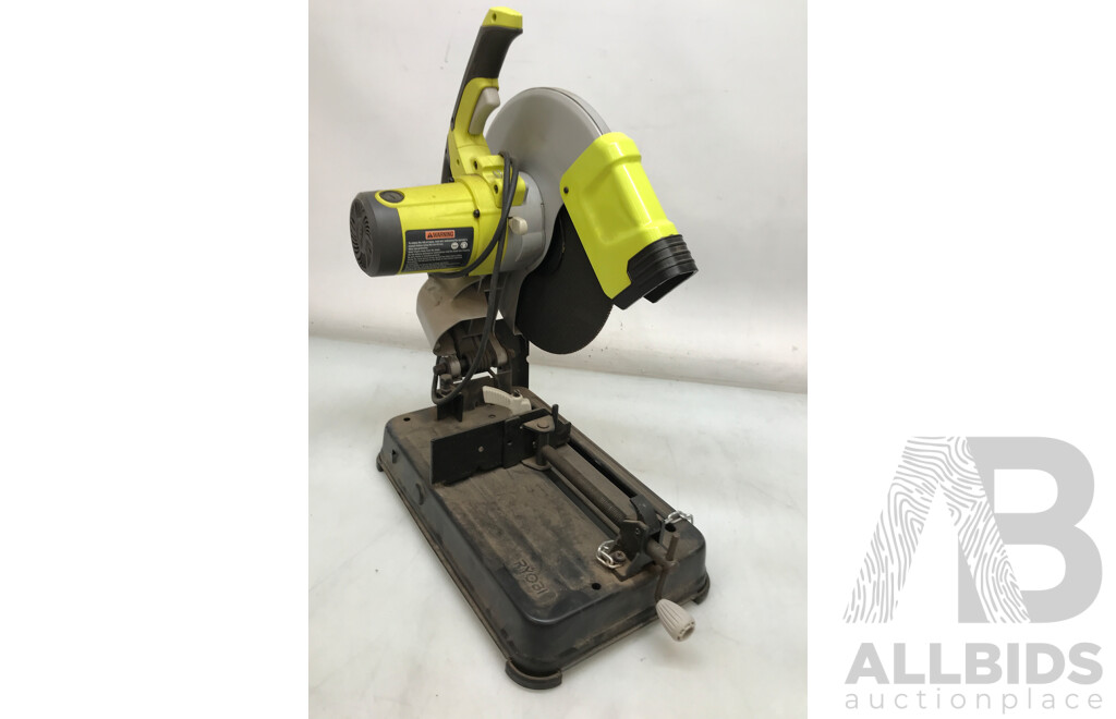 Ryobi 2200W 355mm Abraasive Metal Steel Cut Off Drop Chop Saw