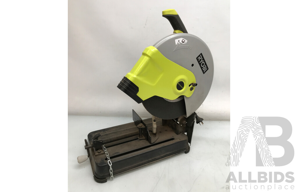 Ryobi 2200W 355mm Abraasive Metal Steel Cut Off Drop Chop Saw