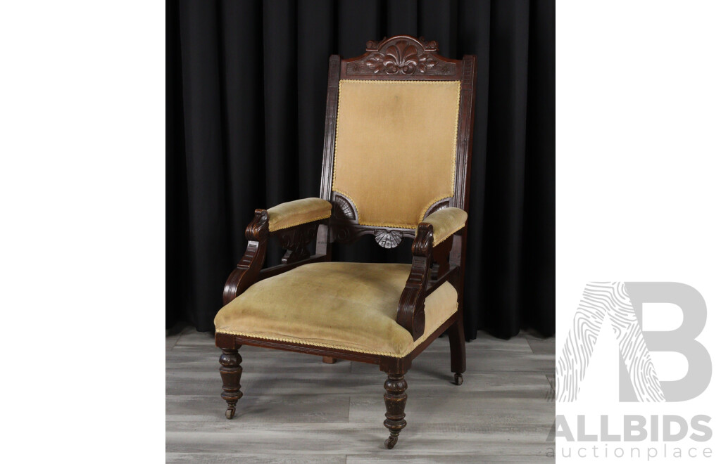 Late Edwardian Grandfather Chair