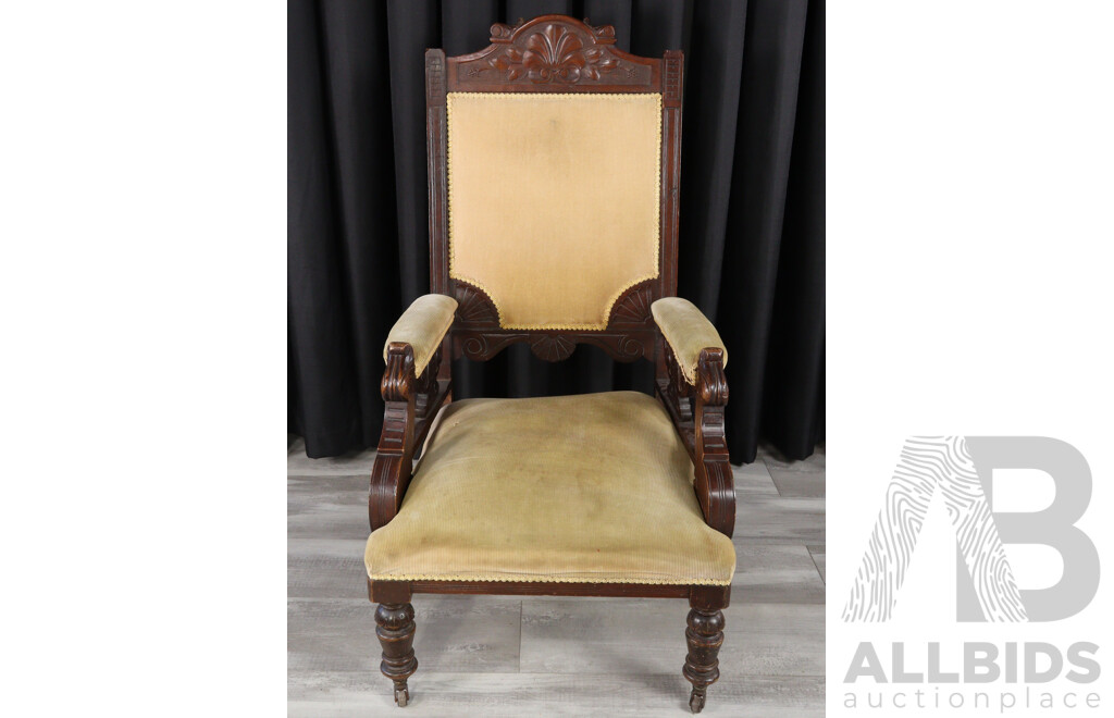 Late Edwardian Grandfather Chair