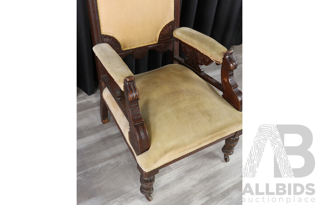 Late Edwardian Grandfather Chair