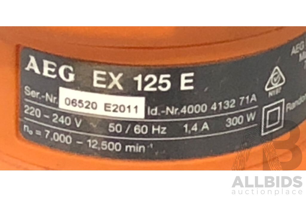 AEG Electric 125mm Random Orbital Sander