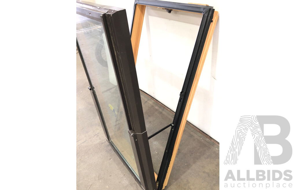 Hinged Window with Aluminium and Timber Frame