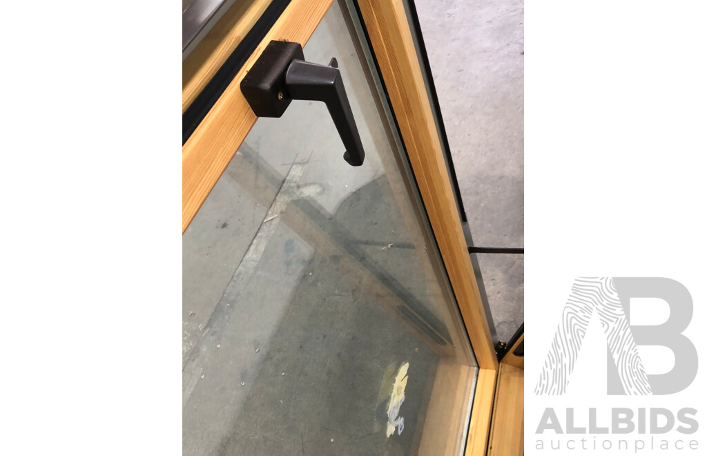 Hinged Window with Aluminium and Timber Frame
