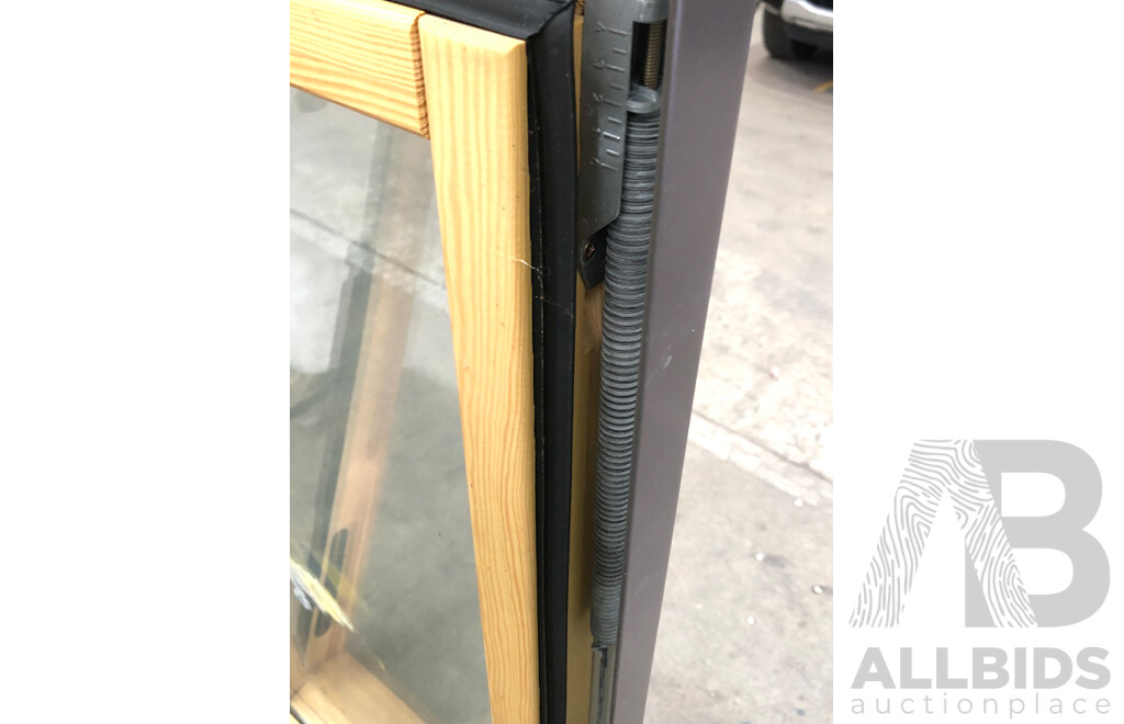 Hinged Window with Aluminium and Timber Frame