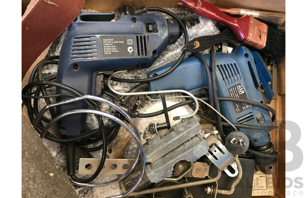 Bulk Lot of Assorted Tools and Equipment Including Power Tools