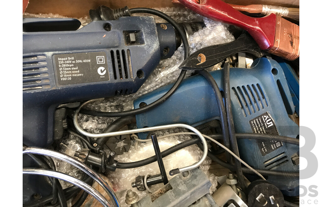 Bulk Lot of Assorted Tools and Equipment Including Power Tools