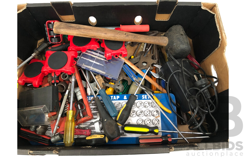 Selection of Various Power Tools, Hand Tools and Hardware