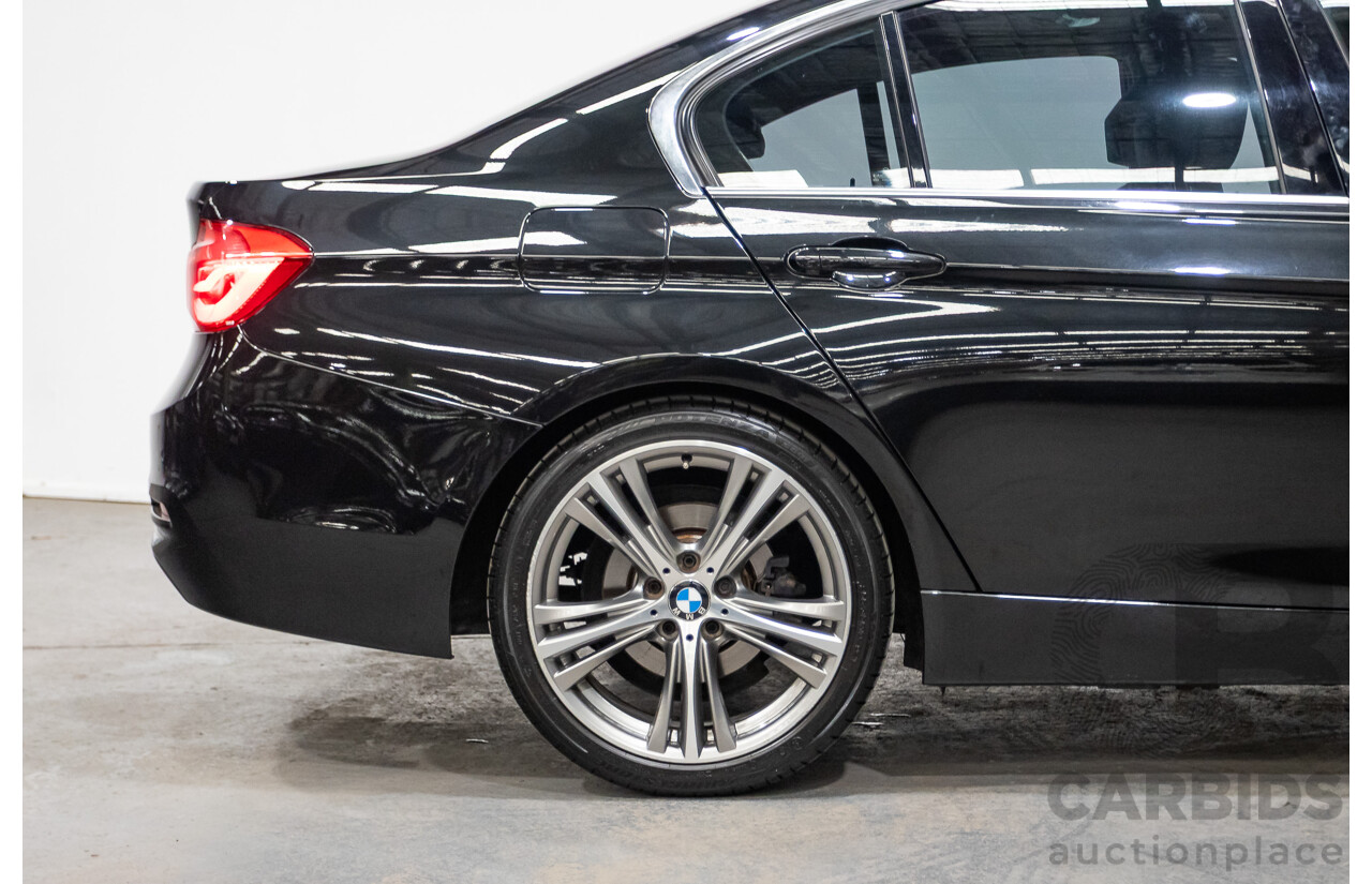 09/2017 BMW 330i Luxury Line F30 LCI 4d Sedan Black Sapphire Metallic Turbo 2.0L