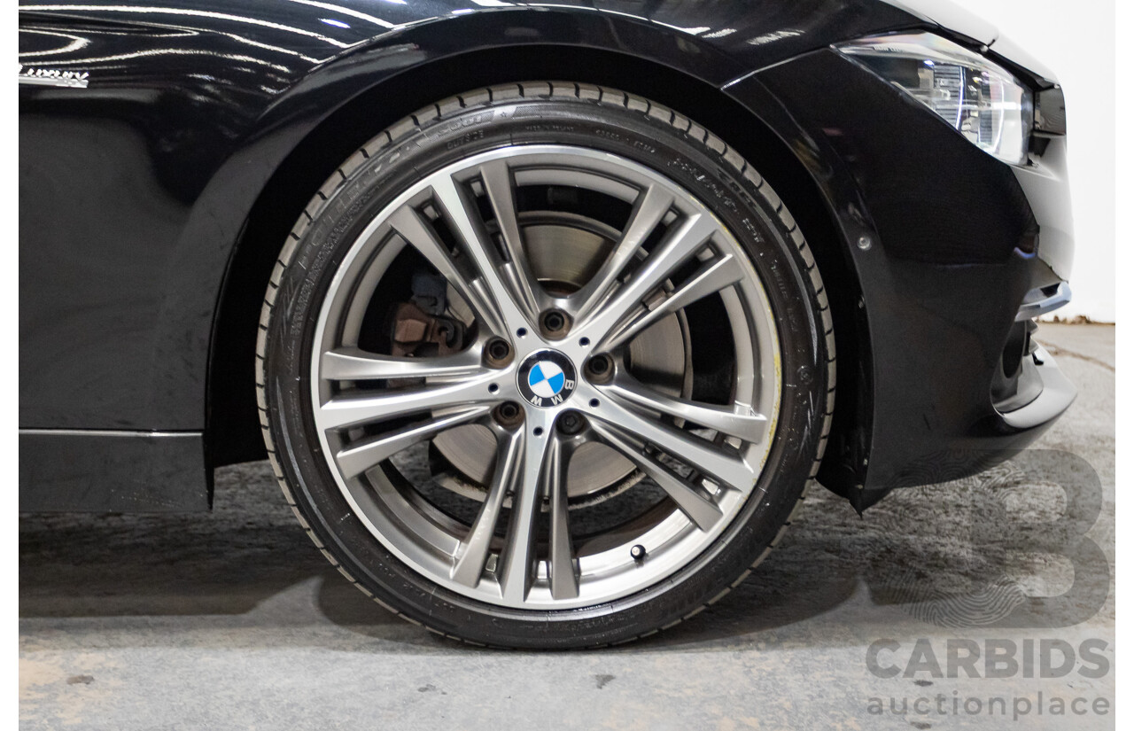 09/2017 BMW 330i Luxury Line F30 LCI 4d Sedan Black Sapphire Metallic Turbo 2.0L