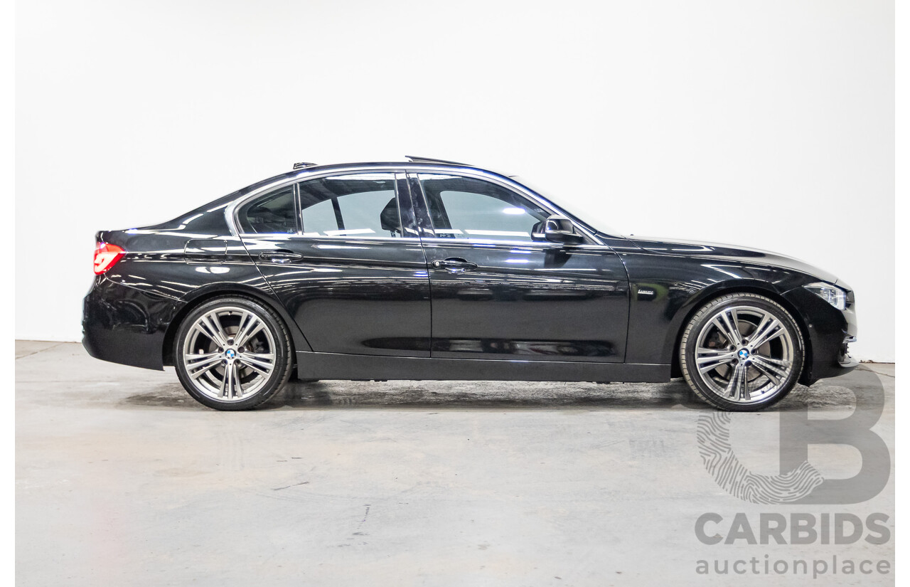 09/2017 BMW 330i Luxury Line F30 LCI 4d Sedan Black Sapphire Metallic Turbo 2.0L