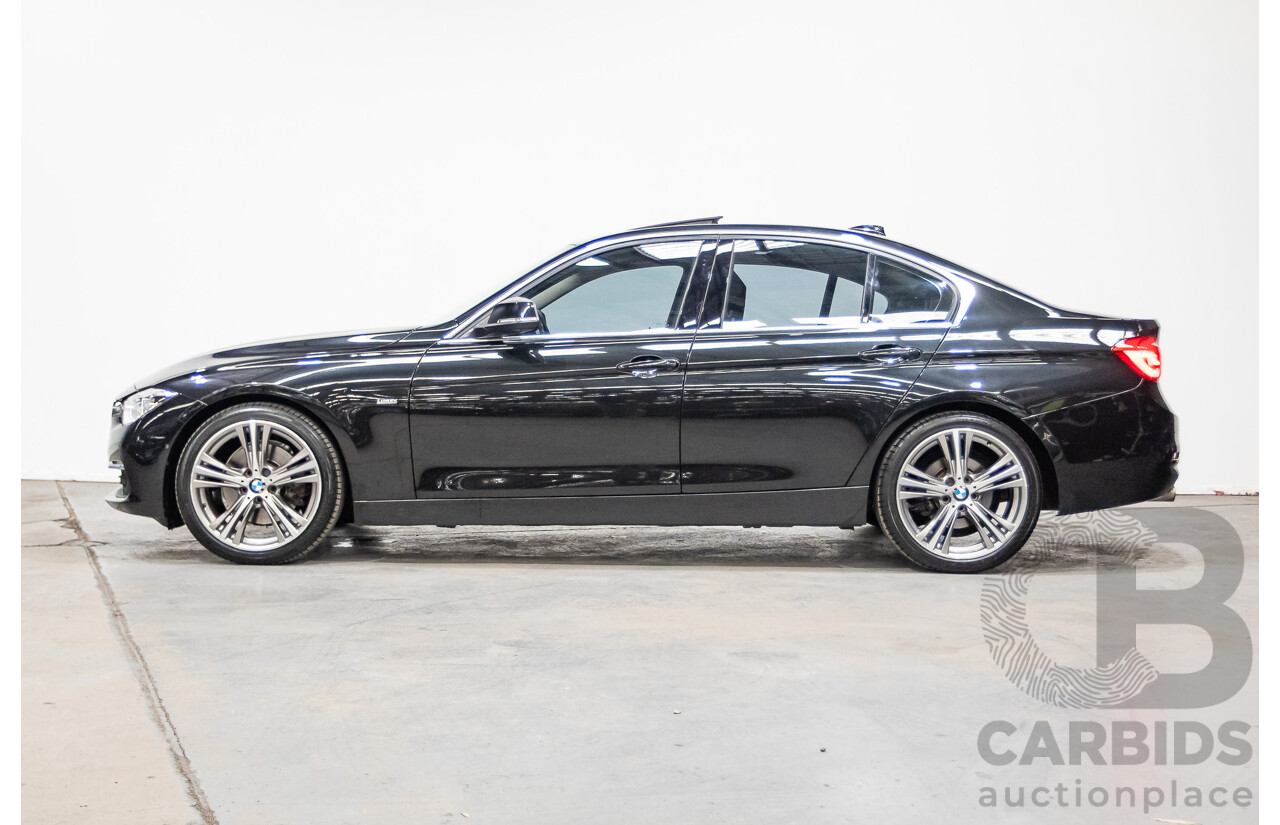 09/2017 BMW 330i Luxury Line F30 LCI 4d Sedan Black Sapphire Metallic Turbo 2.0L