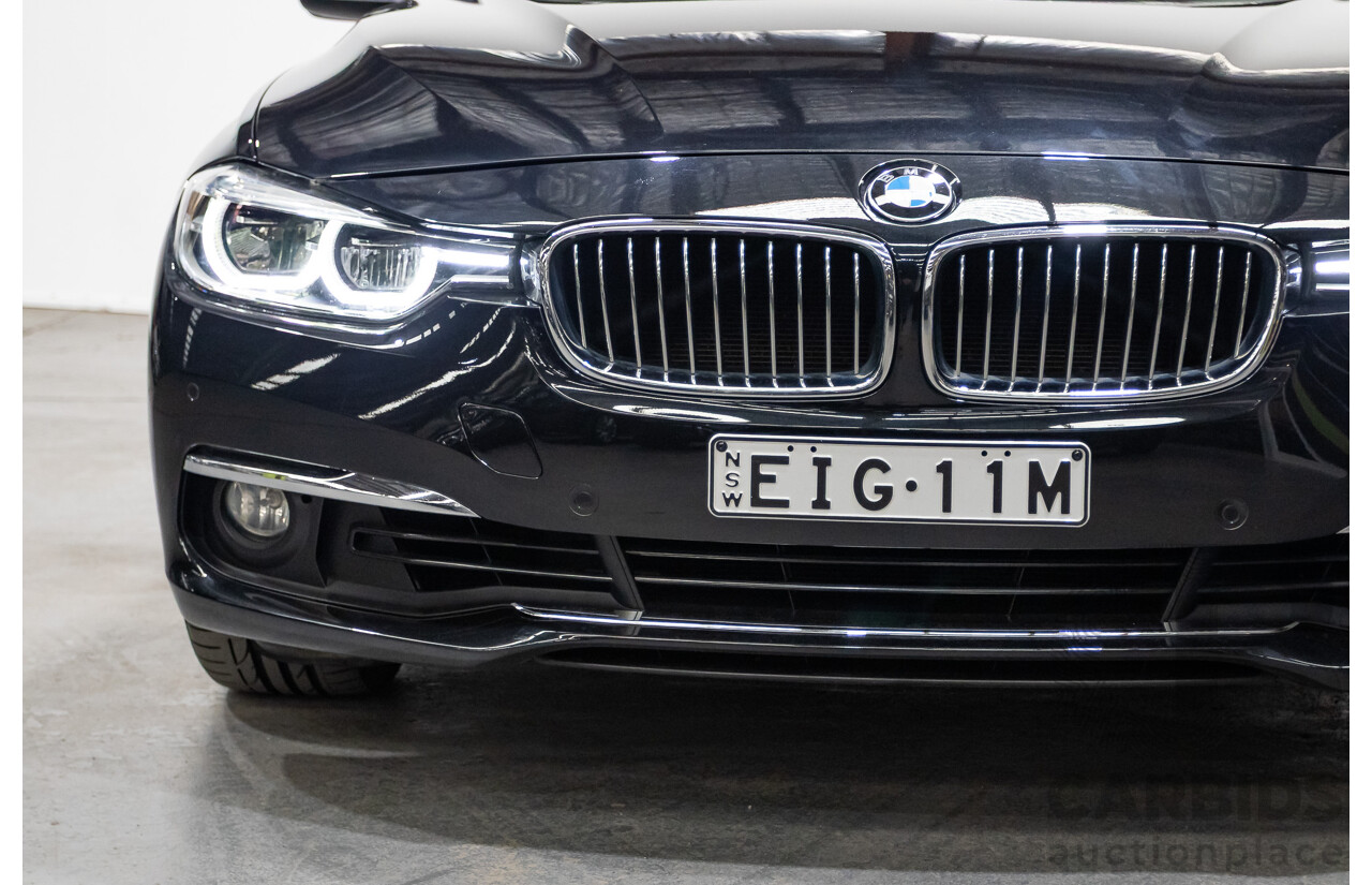 09/2017 BMW 330i Luxury Line F30 LCI 4d Sedan Black Sapphire Metallic Turbo 2.0L