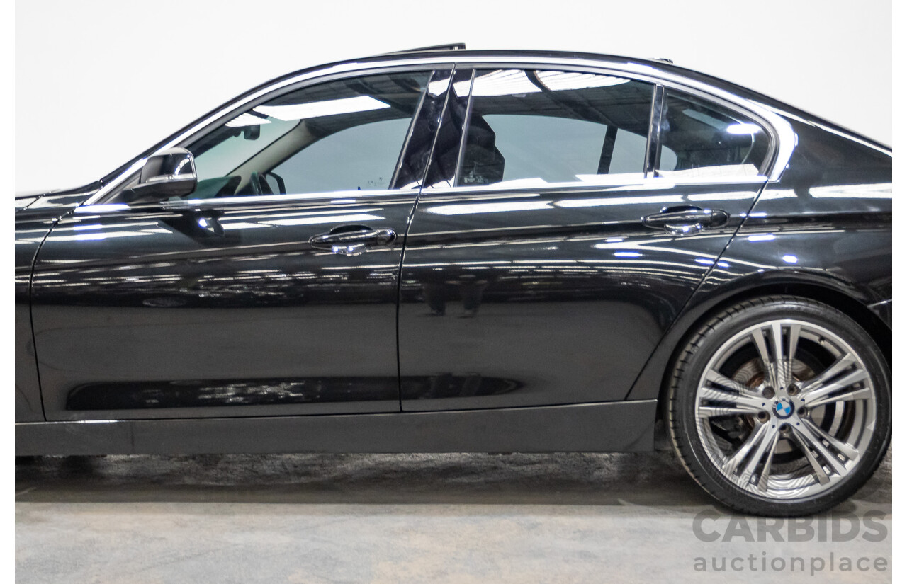 09/2017 BMW 330i Luxury Line F30 LCI 4d Sedan Black Sapphire Metallic Turbo 2.0L