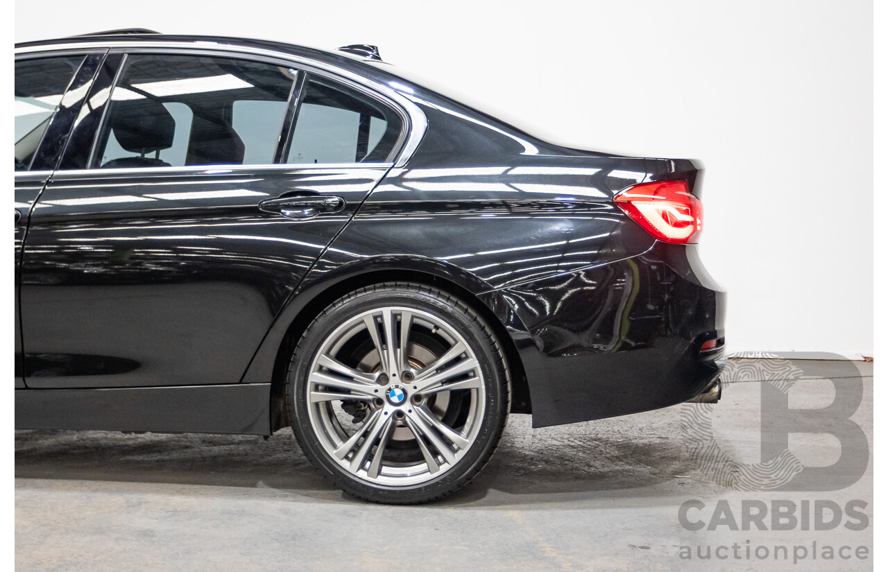 09/2017 BMW 330i Luxury Line F30 LCI 4d Sedan Black Sapphire Metallic Turbo 2.0L