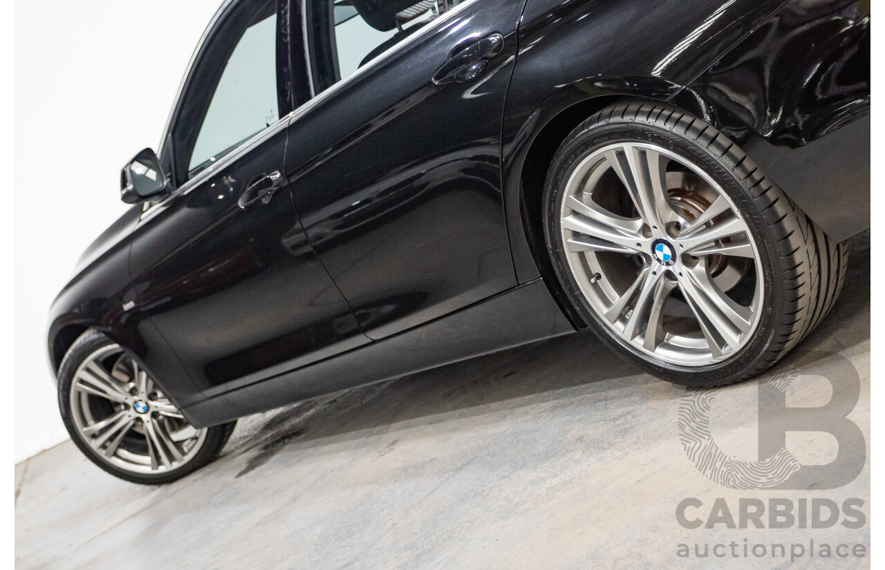 09/2017 BMW 330i Luxury Line F30 LCI 4d Sedan Black Sapphire Metallic Turbo 2.0L