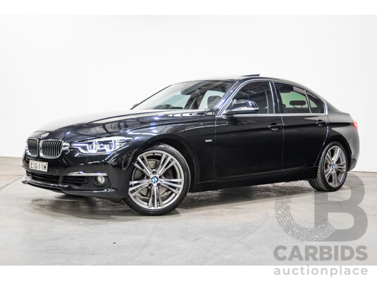09/2017 BMW 330i Luxury Line F30 LCI 4d Sedan Black Sapphire Metallic Turbo 2.0L
