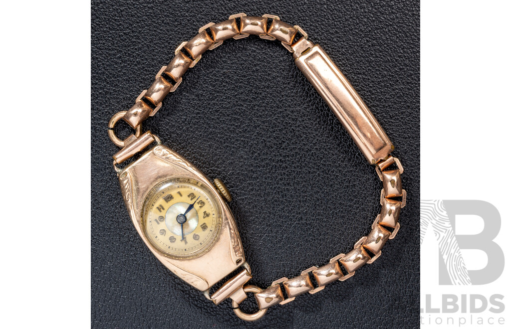 9ct Vintage 15 Jewels Ladies Dress Watch, Hantily 228980, 16.06 Grams