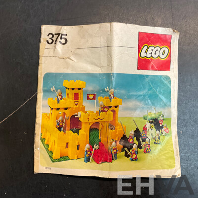 Vintage Lego 375 Yellow Castle